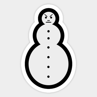 Funny Jeezy Snowman Sticker